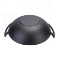 custom size cast iron chinese kitchen cooking wok pan with lid